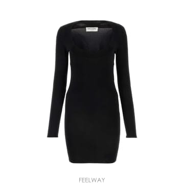 Saint Laurent 26SS ���ζ� ��Ʈ �̴� �巹�� 782641Y76EO1000 TP57290576026SS ���ζ� ��Ʈ �̴� �巹�� 782641Y76EO1000 TP5729057