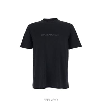 Armani 26SS �������� �Ƹ����� T ���� ������ �������� �Ƹ����� in cotone con �ΰ� EM004583A26SS �������� �Ƹ����� T ���� ������ �������� �Ƹ�����