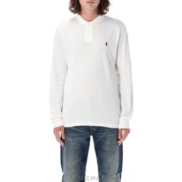 폴로 랄프 로렌 롱 sleeve 폴로 in pique fabric  Pointed collar 앤 three