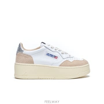26SS Autry 화이트 앤 베이지 Platform 스니커즈 PTLWLS74 TP572137659