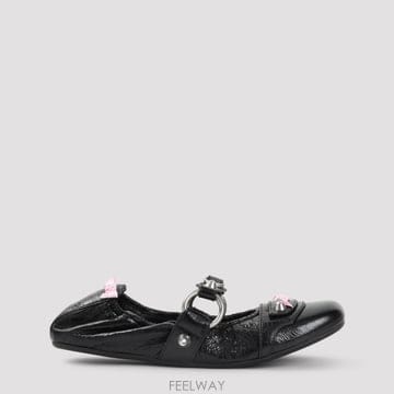 26SS Balenciaga Balenciaga 시티 Flat L005 샌들 864665WZD411580 T