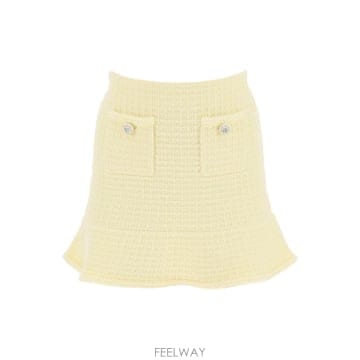 Self Portrait 25SS Self portrait ��Ʈ �̴� ��ĿƮ with jewel buttons SS24166SKYYE25SS Self portrait ��Ʈ �̴� ��ĿƮ with jewel buttons
