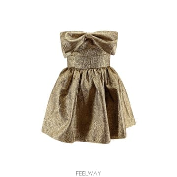 Self Portrait 25SS Self portrait Metallic jacquard �̴� �巹�� RS25900SGDGOLD T25SS Self portrait Metallic jacquard �̴� �巹�� RS259