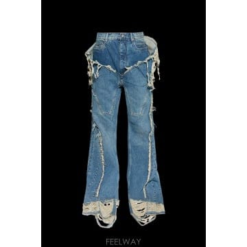 Rick Owens 26SS �������� Jeans with a vintage effect DU01F4359DWBSH06 TP57726SS �������� Jeans with a vintage effect DU01F4359DWB
