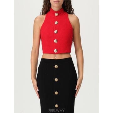 Balmain 25FW Balmain �� CROP ž FF1AB496WD033AC TP57183488925FW Balmain �� CROP ž FF1AB496WD033AC TP571834889