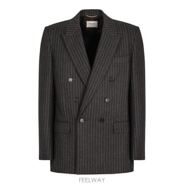 Saint Laurent 25FW ���ζ� ����Ʈ FLANELLLE RAYURE RG ORGANIQUE 843367Y802W1260 T25FW ���ζ� ����Ʈ FLANELLLE RAYURE RG ORGANIQUE 84336