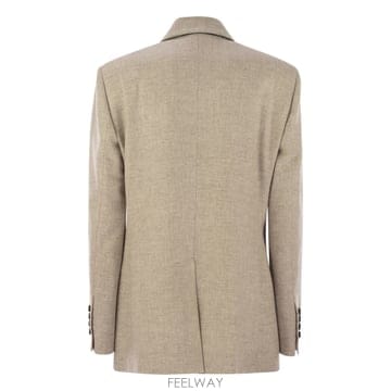 Brunello Cucinelli 25FW ���ڷ� ��ġ�ڸ� VIRGIN �� �� ĳ�ù̾� TWILL FLANNEL �������� WITH MONIL25FW ���ڷ� ��ġ�ڸ� VIRGIN �� �� ĳ�ù̾� TWILL FLA
