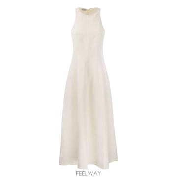 Brunello Cucinelli 26SS ���ڷ� ��ġ�ڸ� Midi �巹�� MH126A5171C600 TP57502507326SS ���ڷ� ��ġ�ڸ� Midi �巹�� MH126A5171C600 TP57