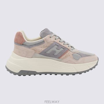 24FW HOGAN 화이트 앤 Grey 스니커즈 HXW6690FK70TI10VBM TP572375828