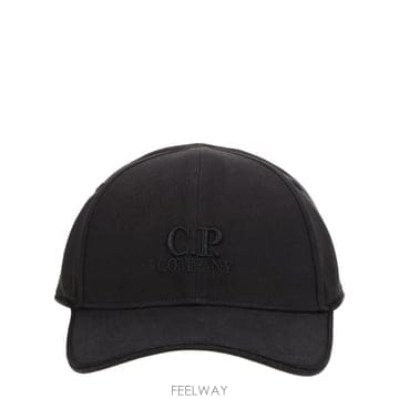 26SS C P  Company 코튼 베이스볼 모자 With 블랙 로고 20CMAC048A006288A999