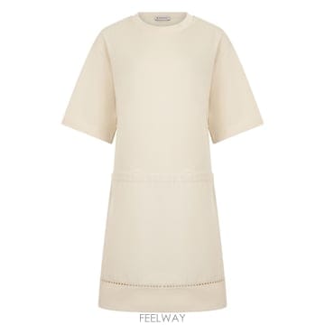 26SS Moncler 미니 드레스 T 셔츠 in mixed 코튼 L10938I0000389AUG052 TP