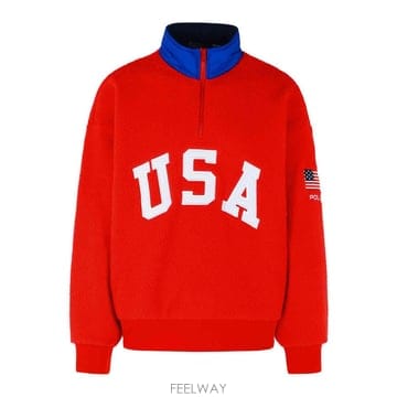 Ralph Lauren 26SS ���� ���� �η� Red Polyester Fleece 710P05439001 TP57184430926SS ���� ���� �η� Red Polyester Fleece 710P05439001 