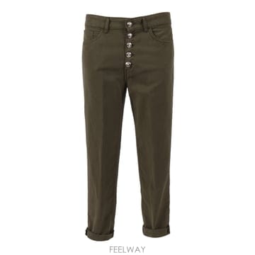 | Other Brand | 26SS DONDUP Koons Cropped Trousers With Jewel Buttons DP268B26SS DONDUP Koons Cropped Trousers With Jewel Buttons 