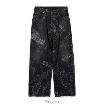 26SS Balenciaga 와이드 레그 jeans 857216TTWA81037 TP571284533