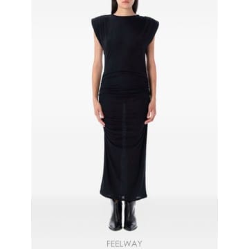 Isabel Marant 25FW ���ں����� �� ���� �巹�� in stretch fabric RO0802FAC3K01E01BK TP525FW ���ں����� �� ���� �巹�� in stretch fabric RO080