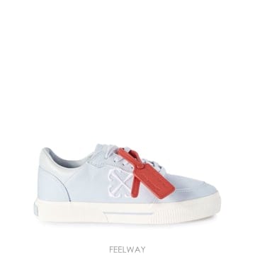 25FW Off 화이트 스니커즈 로우 탑 뉴 Vulcanized in canvas OWIA288S24FAB0