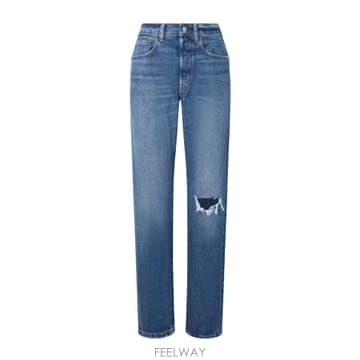 Ralph Lauren 26SS ���� ���� �η� Destroyed Straight Jeans 211969401001 TP57184726SS ���� ���� �η� Destroyed Straight Jeans 211969401
