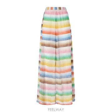 Missoni 26SS MISSONI Pantaloni copricostume in viscosa a zig zag Mis26SS MISSONI Pantaloni copricostume in viscosa a zig z