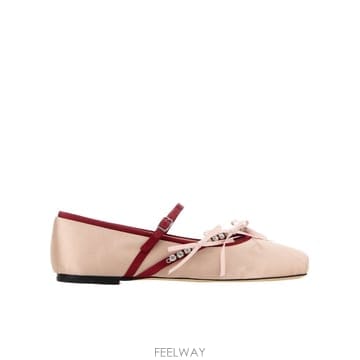 Jimmy Choo 26SS ������ ��ũ satin Loli ballerinas LOLIBALLERINABPZMACRUBRED26SS ������ ��ũ satin Loli ballerinas LOLIBALLERINABP