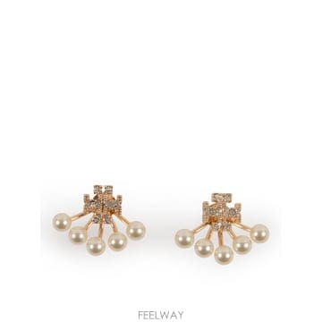 Tory Burch 26SS �丮��ġ Metal �� pearls earrings 163695782 TP57707184626SS �丮��ġ Metal �� pearls earrings 163695782 TP577
