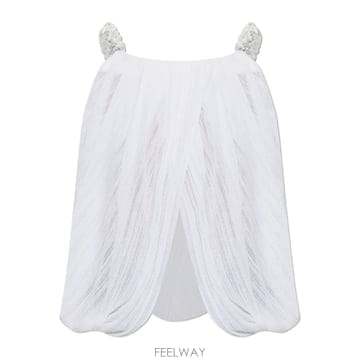 26SS Balmain Asymmetric 탑 with beaded straps GF0AD815KJ680FA