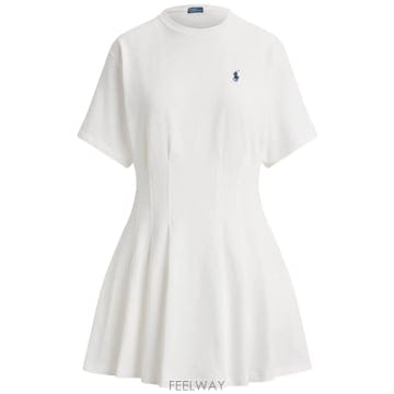 Ralph Lauren 26SS ���� ���� �η� SHAPED ��ư ���� T ���� �巹�� 211A96342002 TP57517091126SS ���� ���� �η� SHAPED ��ư ���� T ���� �巹�� 211