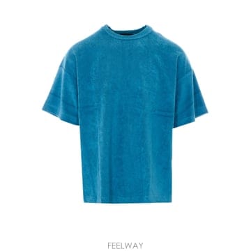 26SS 하울린 블루 Fons 박시 T 셔츠 FONSBOXYFITAQUABLUES TP575159731