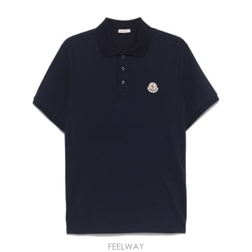 Moncler Moncler 로고 코튼 폴로 셔츠 K10918A0002689A167A9 TP572375095