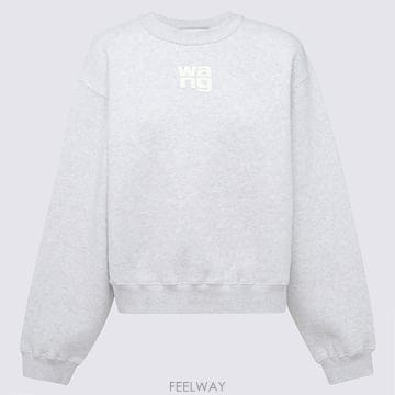 Alexander Wang 25SS �˷������ LIGHT HEATHER GREY ��ư ����Ʈ ���� 4CC3221360050 TP571825SS �˷������ LIGHT HEATHER GREY ��ư ����Ʈ ���� 4C