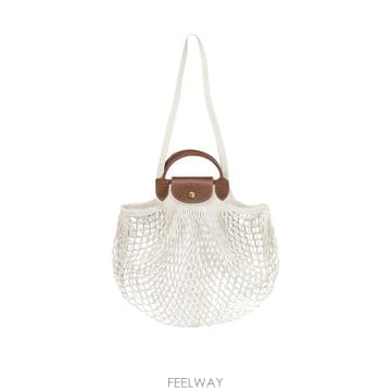 26FW LONGCHAMP Ecru La Pliage Filet 스몰 10121HVH037 TP5718979