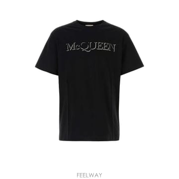 Alexander Mcqueen 23FW �˷���� ���� �ΰ� embroidery t ���� 649876QTZ560901 TP57189784523FW �˷���� ���� �ΰ� embroidery t ���� 649876QTZ560