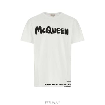 Alexander Mcqueen 25FW �˷���� ���� T ���� with �ΰ� ����Ʈ 622104QTZ570900 TP57189784225FW �˷���� ���� T ���� with �ΰ� ����Ʈ 622104QTZ57