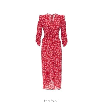 Isabel Marant Isabel Marant Albini �ָ� ��� �̵� �巹�� RO0011FAD3J07I RED TP97948Isabel Marant Albini �ָ� ��� �̵� �巹�� RO0011FAD3J
