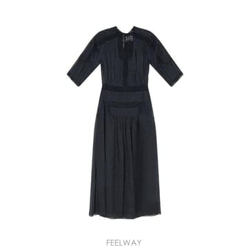 Isabel Marant Isabel ���� ���ѿ� �ø��� �巹�� RO1112FAD3J04E 01BK TP979476002Isabel ���� ���ѿ� �ø��� �巹�� RO1112FAD3J04E 01BK T