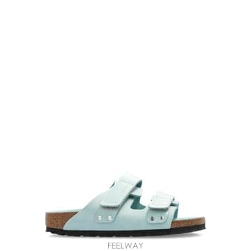버켄스탁 우지 더블 스트랩 슬립온 샌들 10264980 SURFGREEN TP979485967