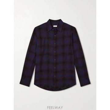 Dries Van Noten 26 FW �帮�� �� ��ư ���� üũ Ʈ�� ���� TP57949106726 FW �帮�� �� ��ư ���� üũ Ʈ�� ���� TP579491067