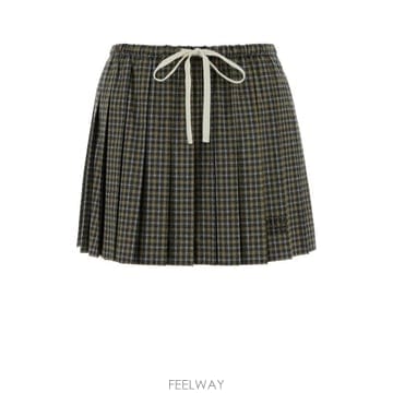 Miu Miu 26FW �̿�̿� ��ĿƮ MG2752SOOO6210 F068U Checked26FW �̿�̿� ��ĿƮ MG2752SOOO6210 F068U Checked