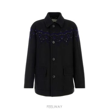 Dries Van Noten 26FW �帮�� �� ��ư ��Ʈ 2620202404216 900 Black26FW �帮�� �� ��ư ��Ʈ 2620202404216 900 Black