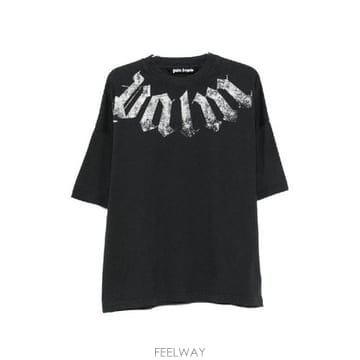 Palm Angels �׶�����Ÿ �ؿ� �ʿ����� ���� LOGO COTOTN Ƽ���� PAMAA003JR0011003�׶�����Ÿ �ؿ� �ʿ����� ���� LOGO COTOTN Ƽ���� PAMAA