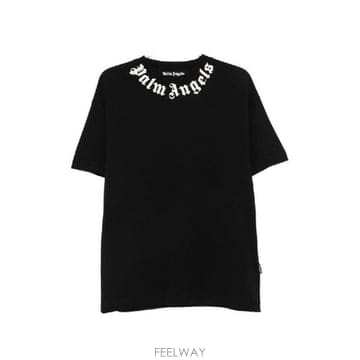 Palm Angels �׶�����Ÿ �ؿ� �ʿ����� ���� LOGO COTTON Ƽ���� PAMAA001JR0011003�׶�����Ÿ �ؿ� �ʿ����� ���� LOGO COTTON Ƽ���� PAMAA