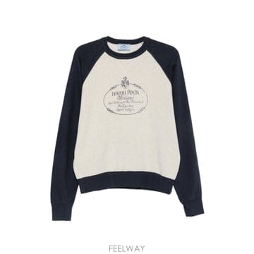 PRADA ����� logo print raglan sleeve sweatshirt 12127977373960 TP724����� logo print raglan sleeve sweatshirt 12127977373