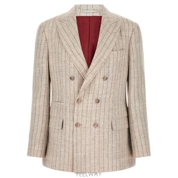 Brunello Cucinelli 26SS ���ڷ� ��ġ�ڸ� Pinstripe twill �������� MZ4127BPD8C6183 TP57477226SS ���ڷ� ��ġ�ڸ� Pinstripe twill �������� MZ4127