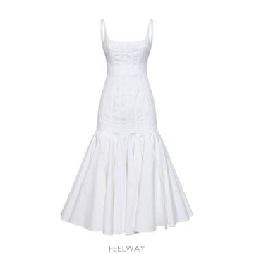 Jacquemus 26SS ��ũ���� ȭ��Ʈ Agave Midi �巹�� In ��ư DRW00231AW00351100 TP570426SS ��ũ���� ȭ��Ʈ Agave Midi �巹�� In ��ư DRW0023