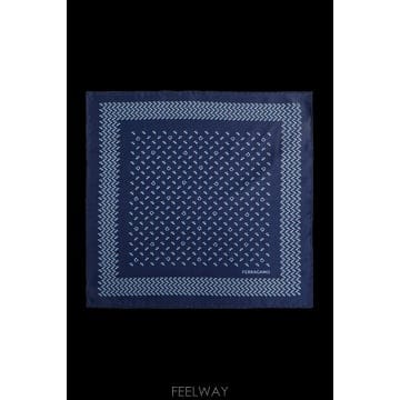 Ferragamo 26SS ����䷹ ��󰡸� ��ũ pocket square 520164POBEA33X33789839FNAVYS26SS ����䷹ ��󰡸� ��ũ pocket square 520164POBEA3