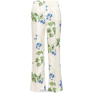 PRADA 24SS ����� ����� Floral Twill Trousers P294HSOOO14NZF0K74TALCO T24SS ����� ����� Floral Twill Trousers P294HSOOO14NZ