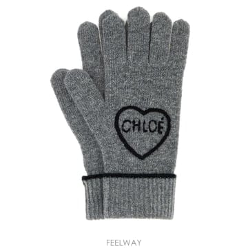 Chloe 26SS chloe Grey �� blend gloves CH26SKG02WCS012 TP57730408726SS chloe Grey �� blend gloves CH26SKG02WCS012 TP5773