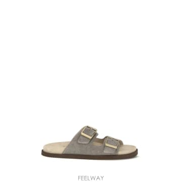 Brunello Cucinelli 26SS ���ڷ� ��ġ�ڸ� Sandalo ���ڷ� ��ġ�ڸ� in camoscio MZUSOLY235CDK5426SS ���ڷ� ��ġ�ڸ� Sandalo ���ڷ� ��ġ�ڸ� in ca
