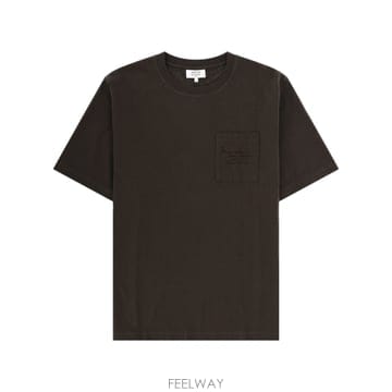 Maison Kitsune 26SS Maison Kitsune T ���� POETIC SCRIPT QM00104KJ70250453 TP526SS Maison Kitsune T ���� POETIC SCRIPT QM00104KJ7025
