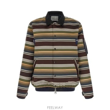 Sacai 26SS Sacai Horizontal Stripe blouson 2603971M615 TP57143182026SS Sacai Horizontal Stripe blouson 2603971M615 TP571
