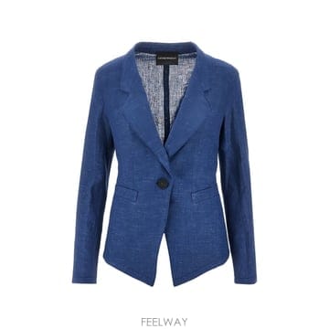Armani 26SS �������� �Ƹ����� Linen �̱� Breasted ���� EW003980TE10381U9239 TP526SS �������� �Ƹ����� Linen �̱� Breasted ���� EW0039